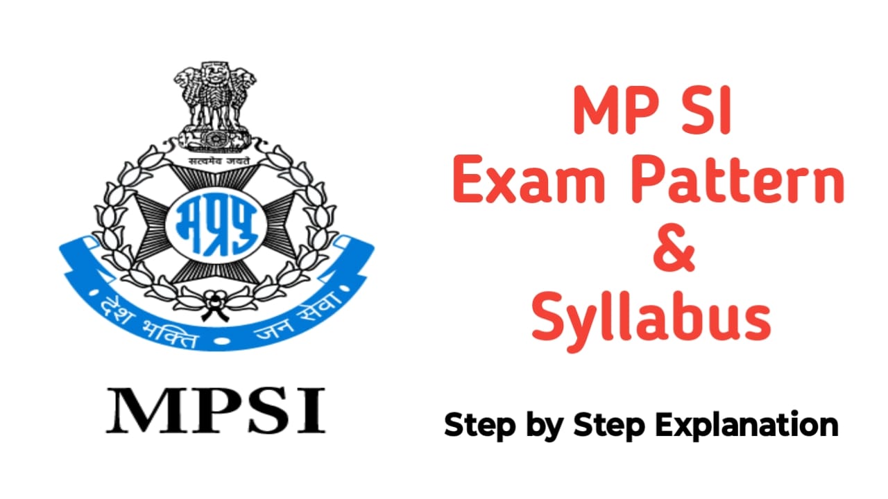 MP SI Exam Pattern and Syllabus in Hindi